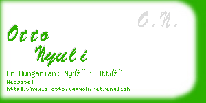 otto nyuli business card